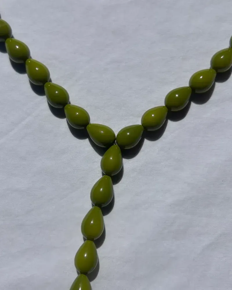 The Line Necklace — Olive — photo 1