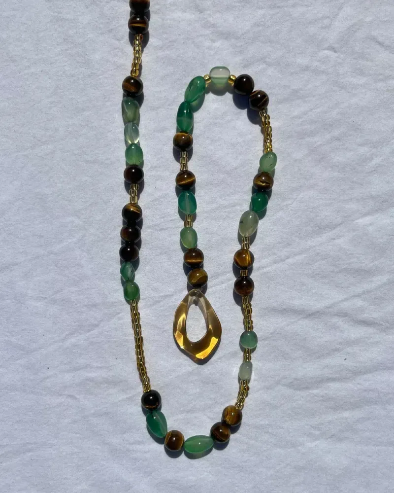 The Lock Necklace — Moss — photo 1